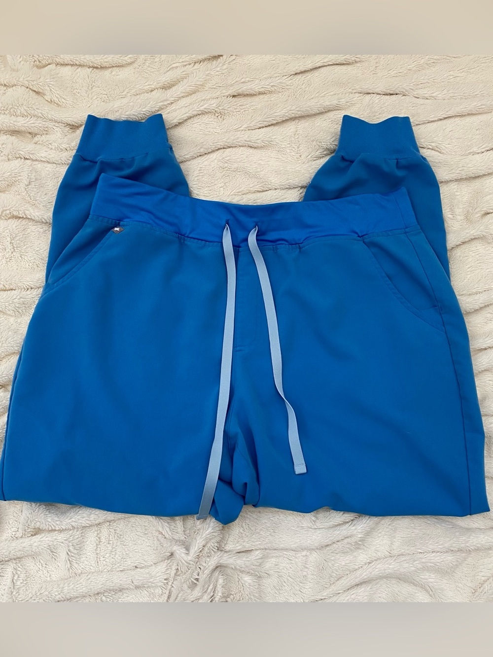 NWOT FIGS Technical Zamora Joggers scrub pants blue Sz XL petite